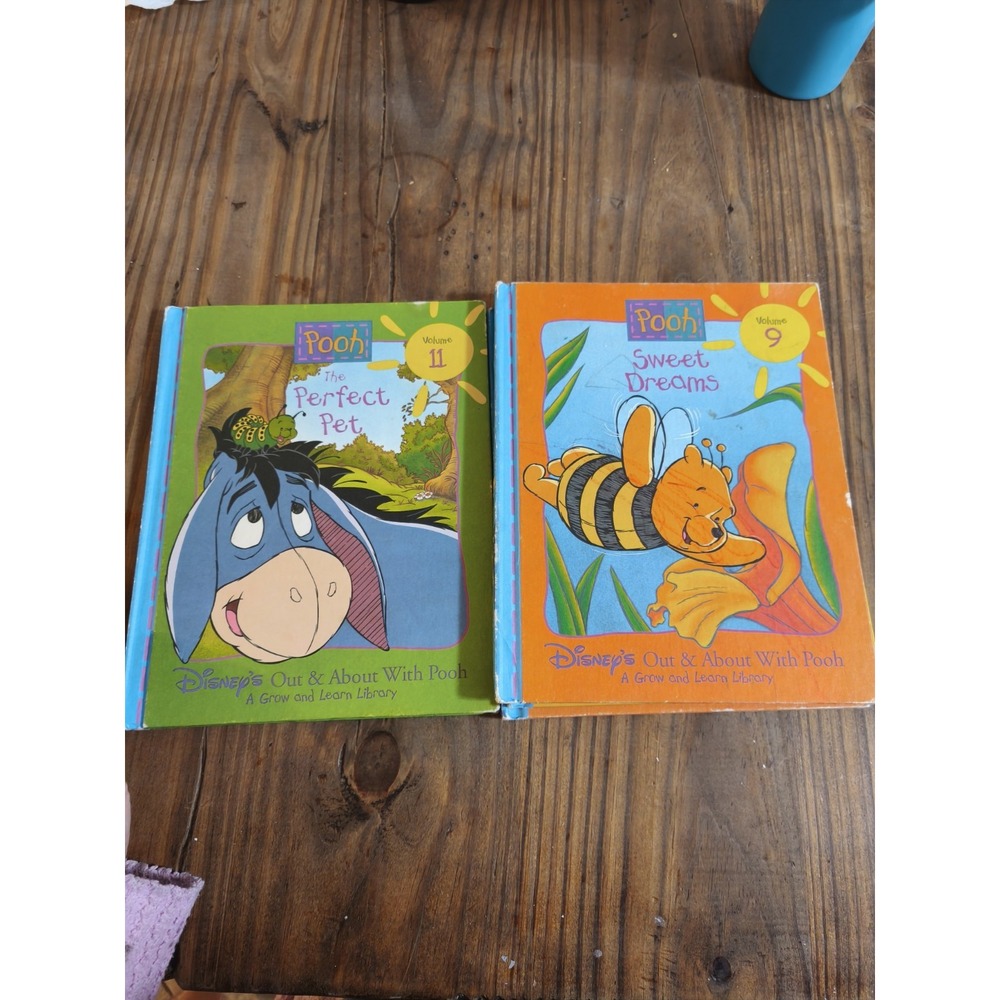 Vintage 1996 Disney Out & About With Pooh Grow Learn Library Books Lot of 6 - Picture 4 of 8